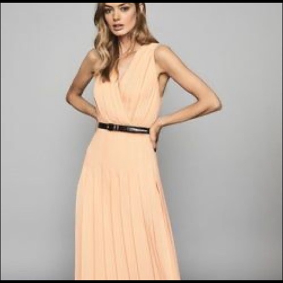 NWT Reiss Mariona Pleated Midi Dress - Picture 10 of 12